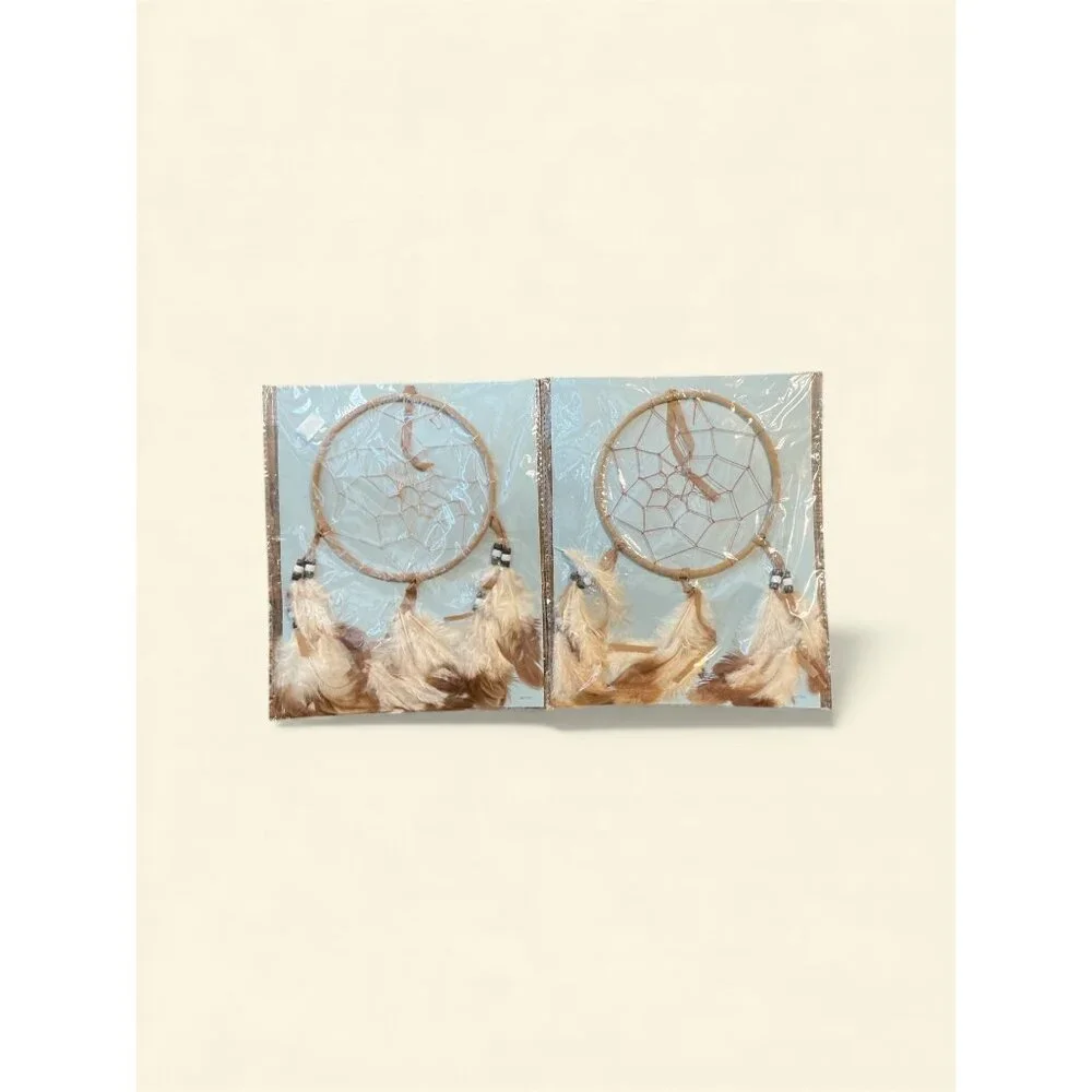 Set Of 2 Dreamcatchers With Feathers & Beads‎ In Decorative Packaging Gift-Ready